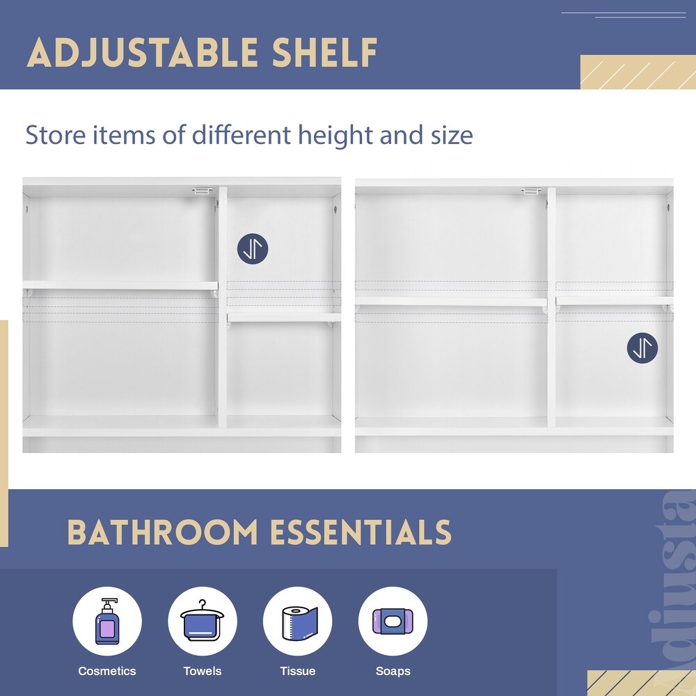 Over The Toilet Storage Rack Bathroom Space Saver Organizer Shelves