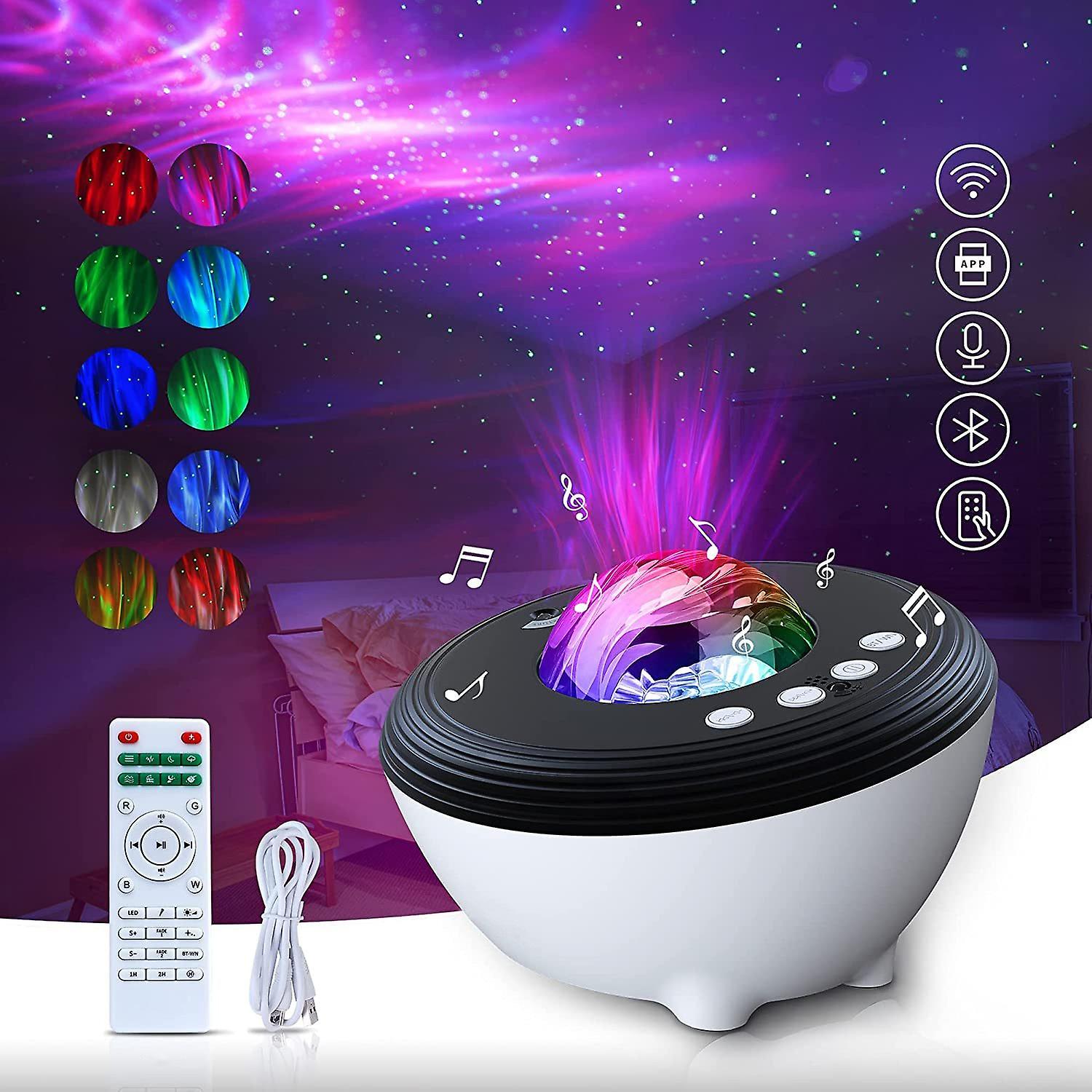 Star projector led galaxy night light