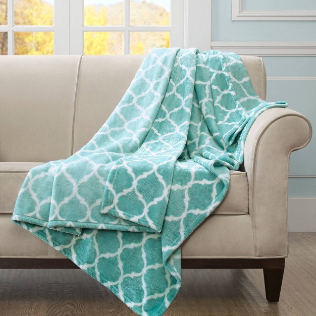 Oversized Ogee Throw Blanket Madison Park