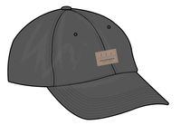 Canopy Recycled Cotton Snapback Cap - Mid Grey