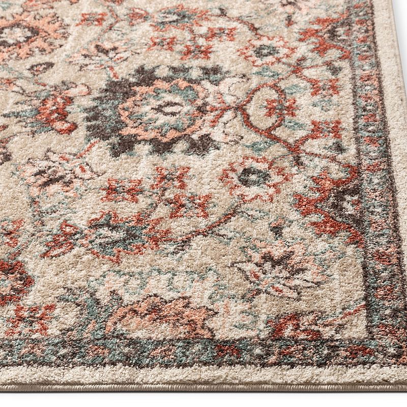 Well Woven Mystic Harper Floral Distressed Area Rug