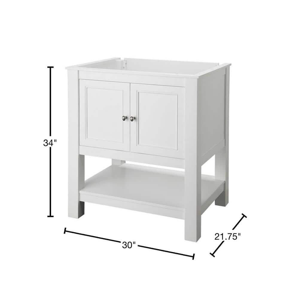 Home Decorators Collection Gazette 30 in W Bath Vanity Cabinet Only in White