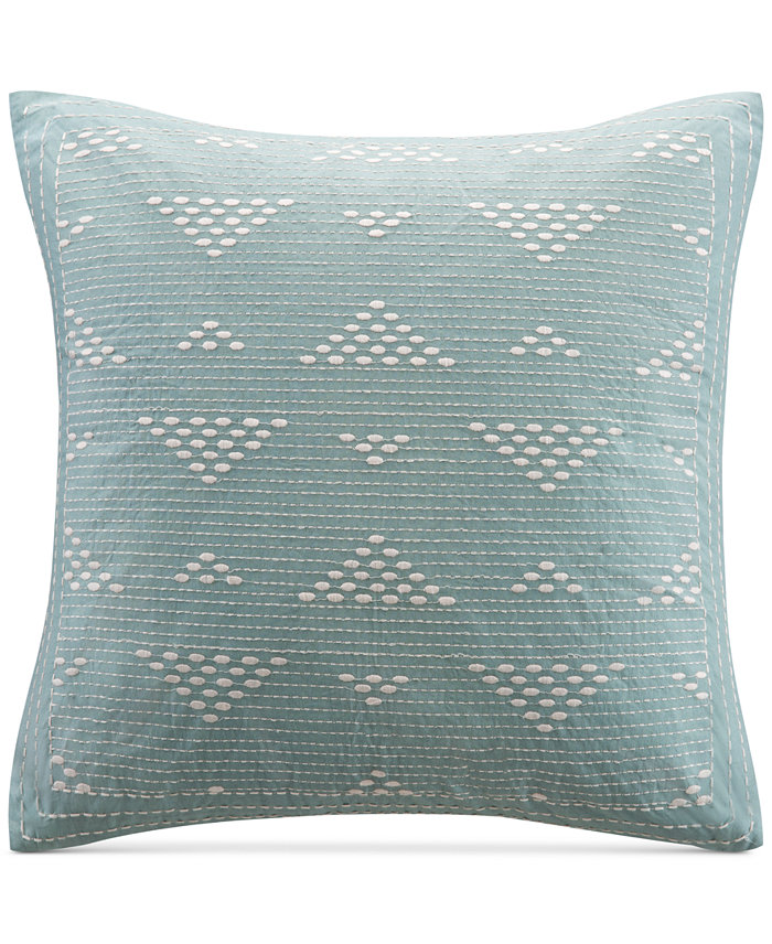 INK+IVY Cario Embroidered Decorative Pillow， 18