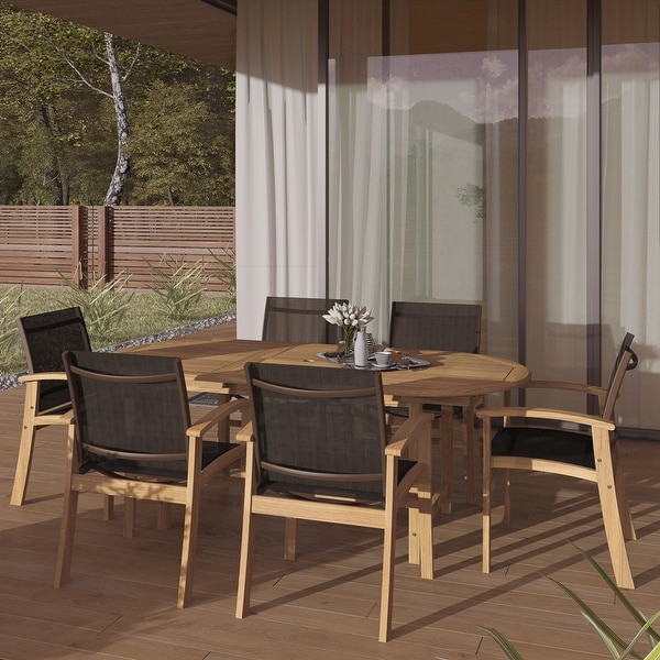 Amazonia Teak Luna 7piece Patio Dining Set