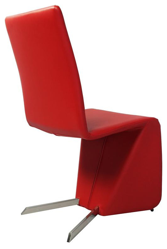 Bernice Dining Chairs in Red   Contemporary   Dining Chairs   by BisonOffice  Houzz