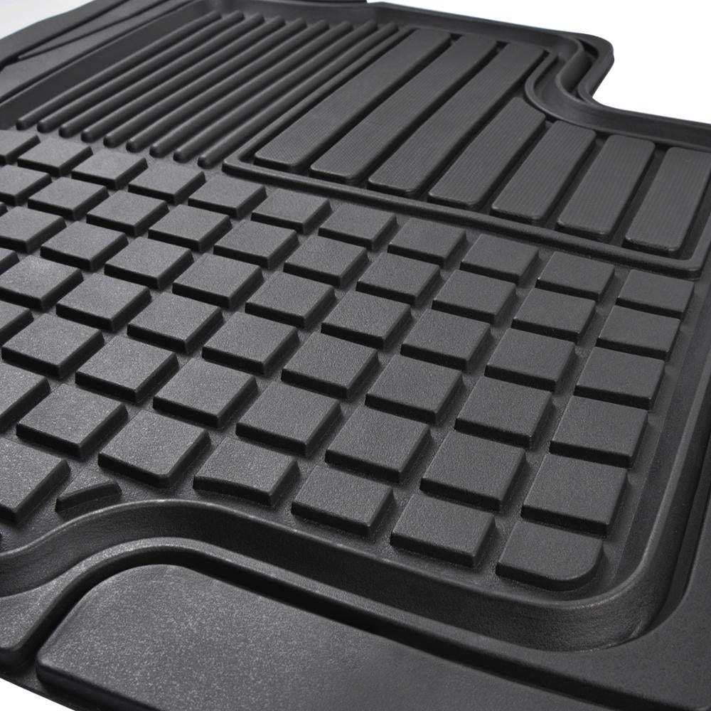 Motor Trend Custom Fit Car Floor Mats for Ford F 150 2009-2014 (Exact Fit) - Heavy Duty All Weather Rubber Mats， 3 Piece w/ Rear Liner