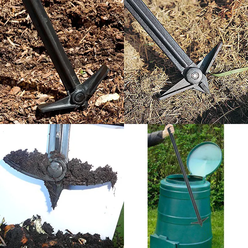 Hot selling Stylish Garden Tool Garden Compost Spreader Turner Tool Stick Composting Mixing Compost Bin Manure Aerator Tools