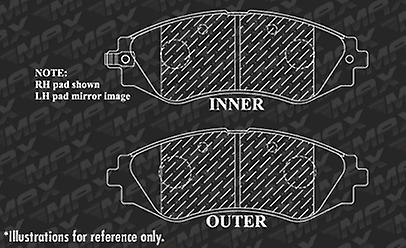 Max Brakes Front and Rear Brake Kit Fits: 2005 - 2006 Suzuki Forenza Reno | 2004 - 2006 Chevy Optra