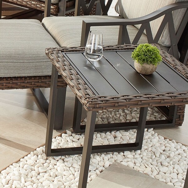 Patio Festival FiveWicker Outdoor Wicker Coffee Table