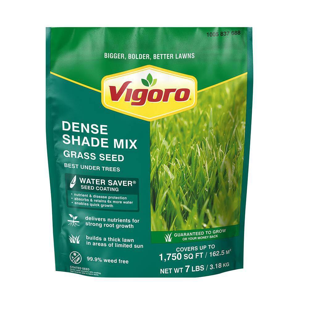 Vigoro 7 lbs. Dense Shade Grass Seed Mix with Water Saver Seed Coating 25690