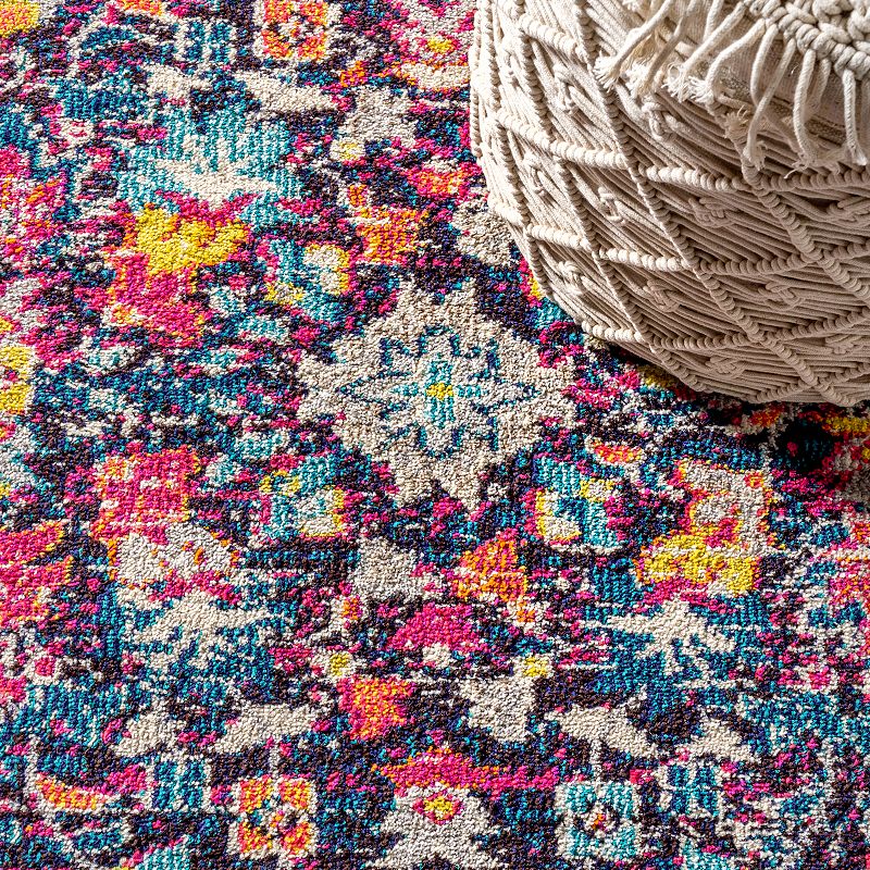 JONATHAN Y Modern Persian Boho Floral Rug