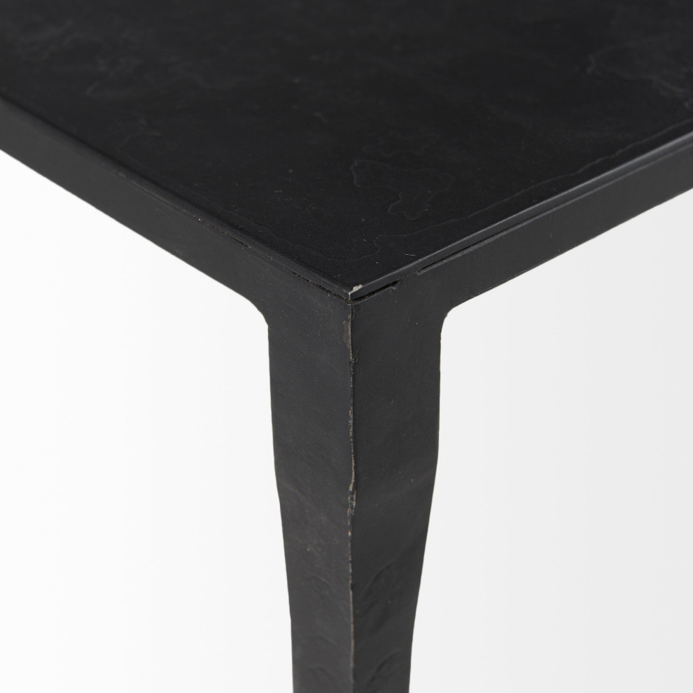 Timothy Ebony Black Iron Coffee Table   Coffee Tables   by Mercana  Houzz