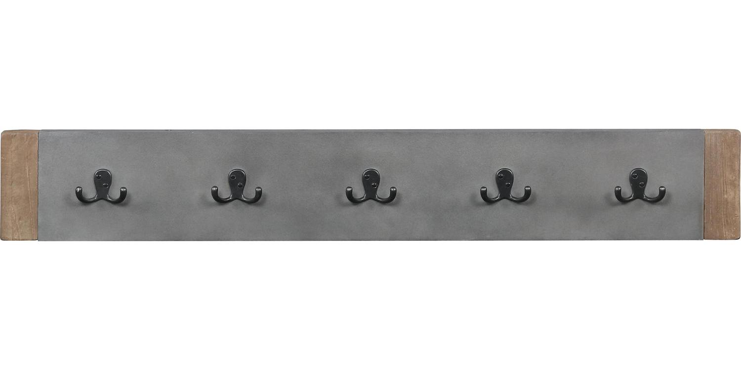 Alaterre Newport 40 Coat Hook and Faux Concrete Bench Set