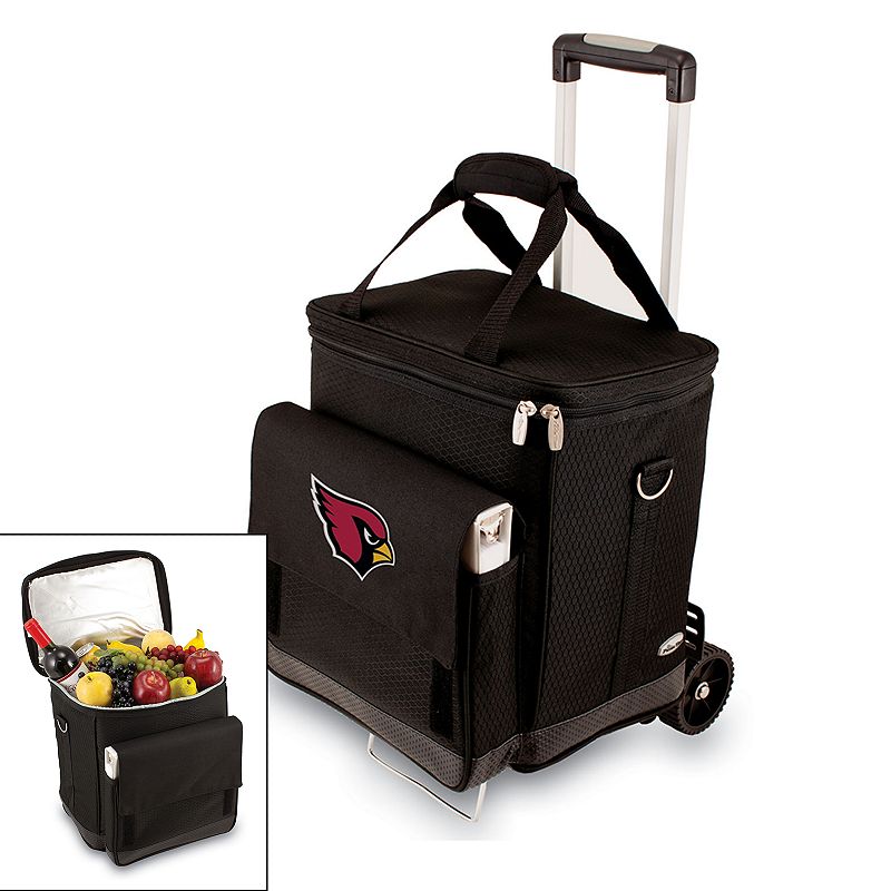 Picnic Time Arizona Cardinals Cellar Insulated Wine Cooler and Hand Cart