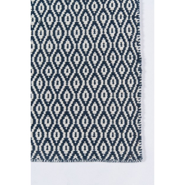 Newton Davis Hand Woven Recycled Plastic Indoor outdoor Rug Navy Erin Gates By Momeni