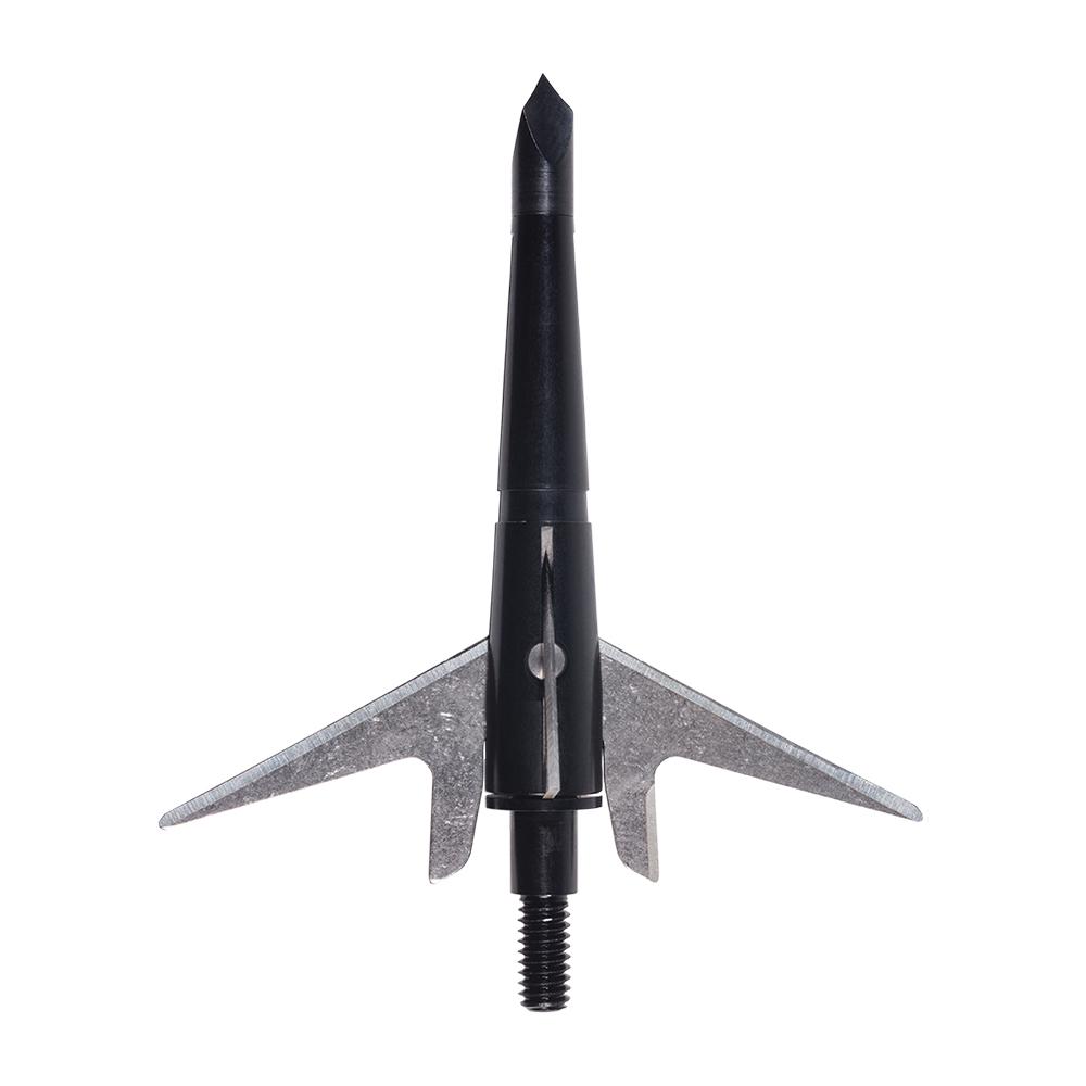 (Pack of 3) Hybrid Crossbow #260 Broadheads by Swhacker， 4-Blade 125 Grain 2.25 Cut