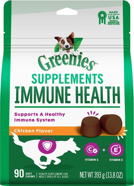 Greenies Chicken Flavored Soft Chew Immune Supplement for Dogs