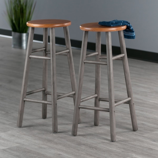 Huxton 2-Pc Bar Stool Set - 12.99 x 12.99 x 24.41 inches