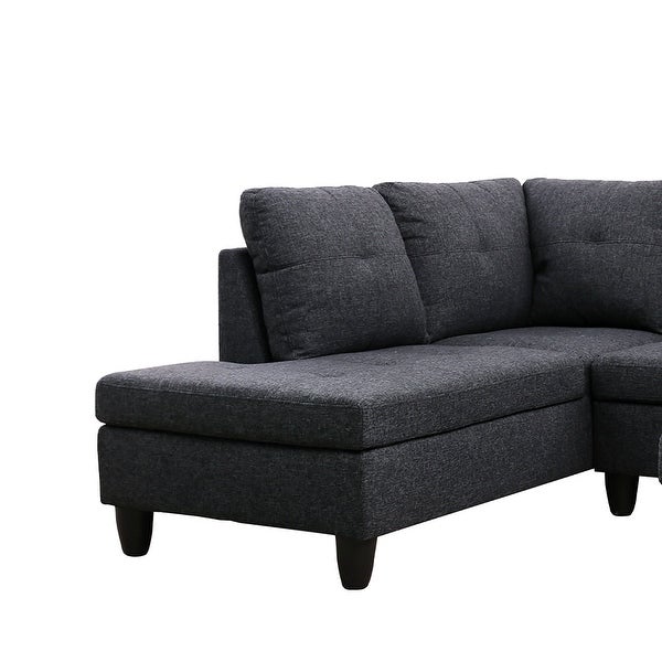 3PC Left Facing Sectional with ottoman