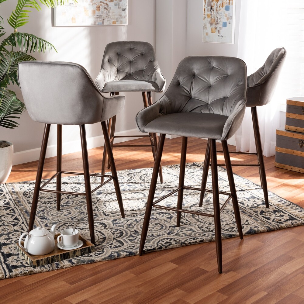 Catherine Modern and Contemporary 4 piece Bar Stool Set