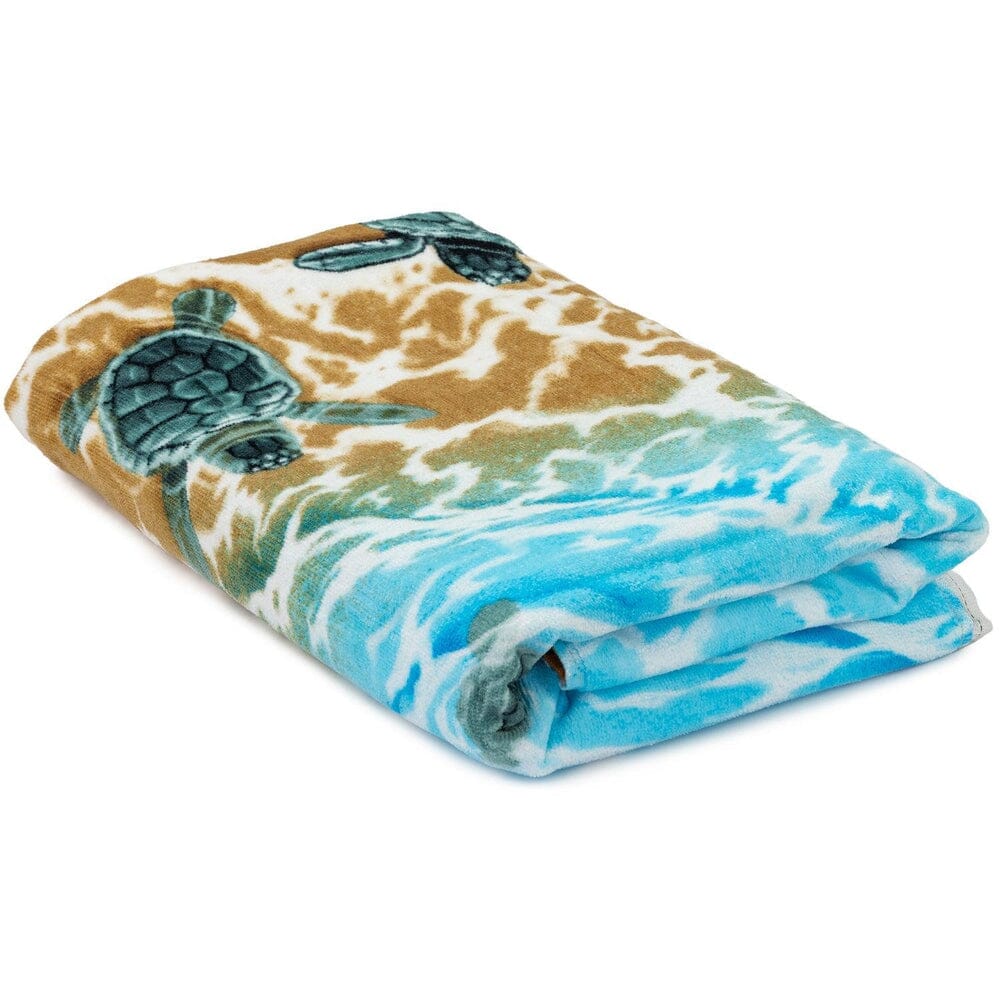 Turtles on the Beach Super Soft Plush Cotton Beach Bath Pool Towel