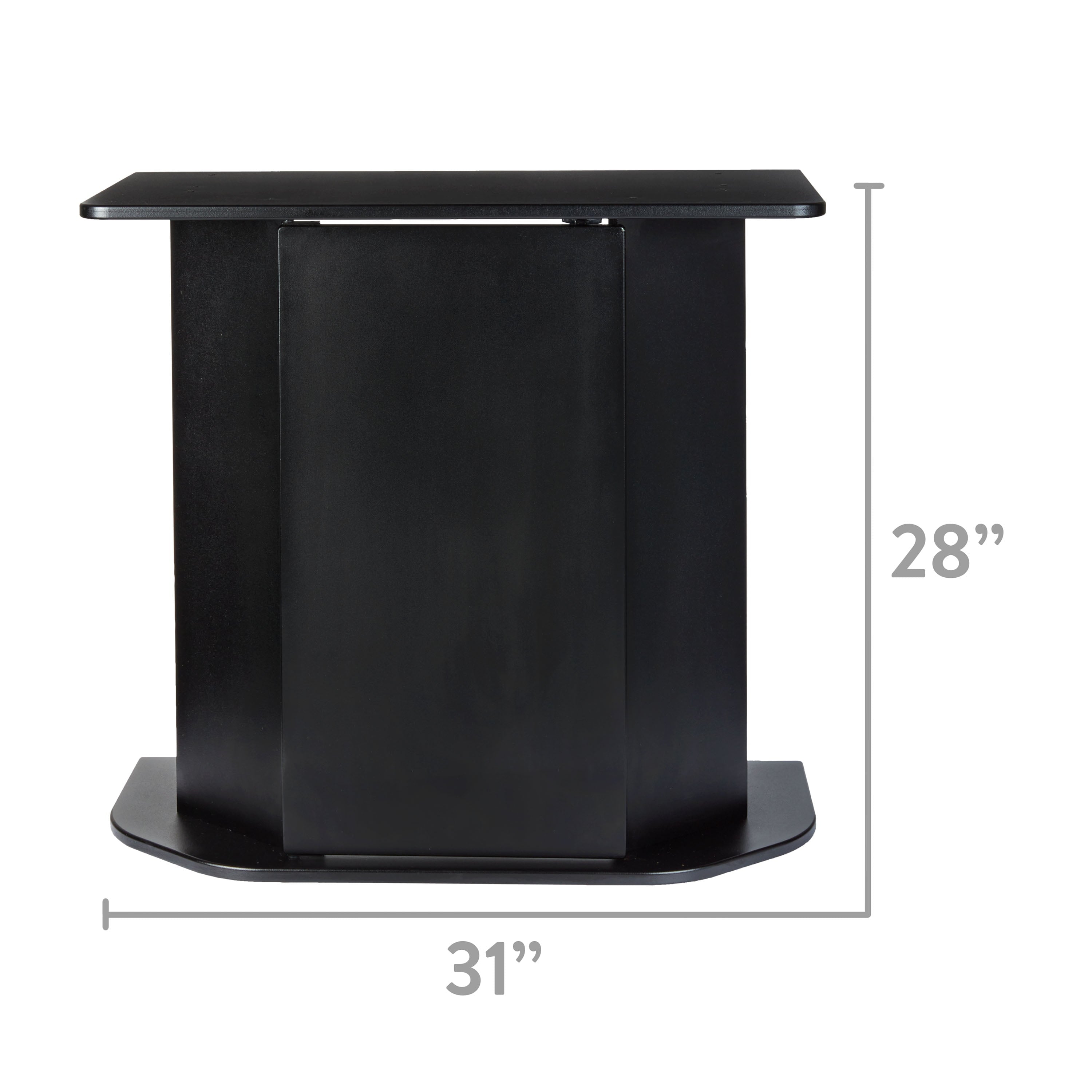 Wood 20-29 Gallon Aquarium Stand， Black