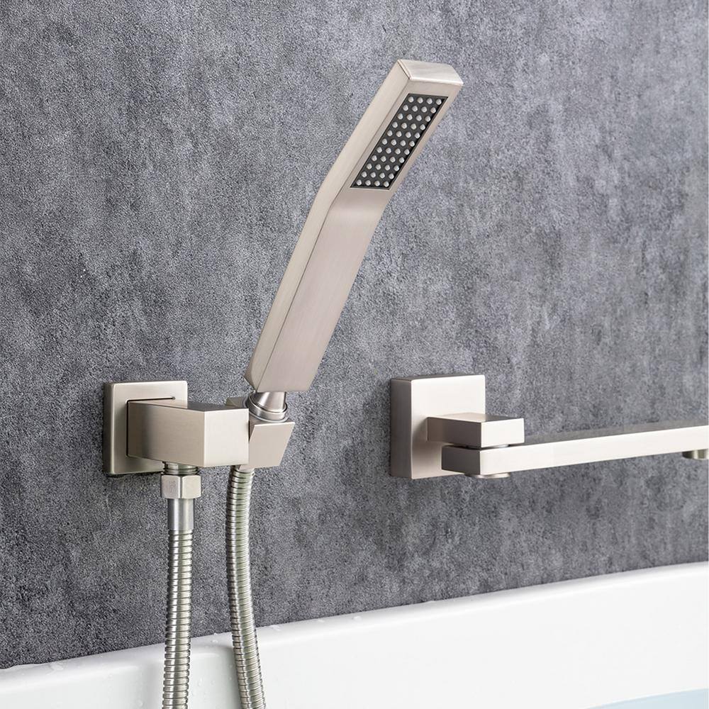 GIVING TREE Single-Handle 1-Spray Tub and Shower Faucet with Swivel Spout in Brushed Nickel (Valve Included) HDYN-ZG0082