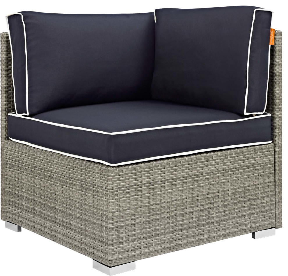 Ruden Outdoor Patio Corner   Tropical   Outdoor Sofas   by HedgeApple  Houzz