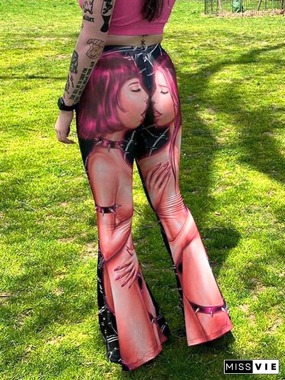 3D Print Slim Flare Leg Pants