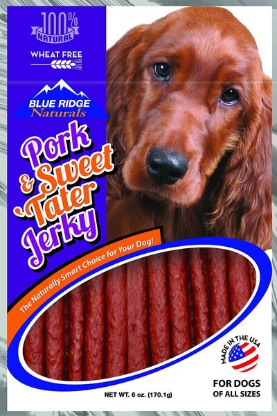 Blue Ridge Naturals Pork and Sweet 'Tater Jerky Dog Treats