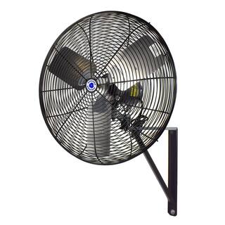 Schaefer 24 in. Black Oscillating Wall Mounted Fan TW24B-HD