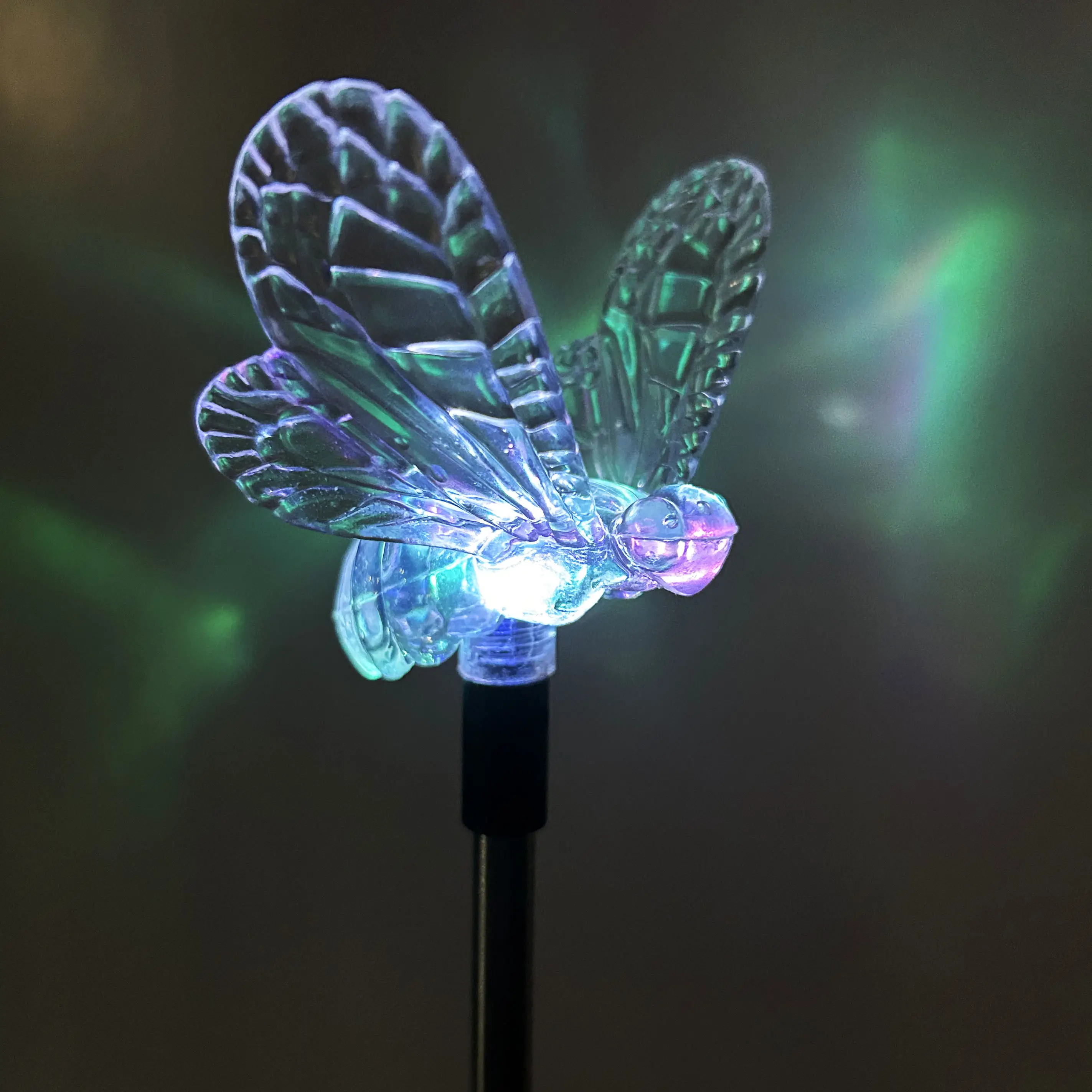 Bee Stake Garden Decoration Color Changing LED Landscape Light Stake Garden Ornaments