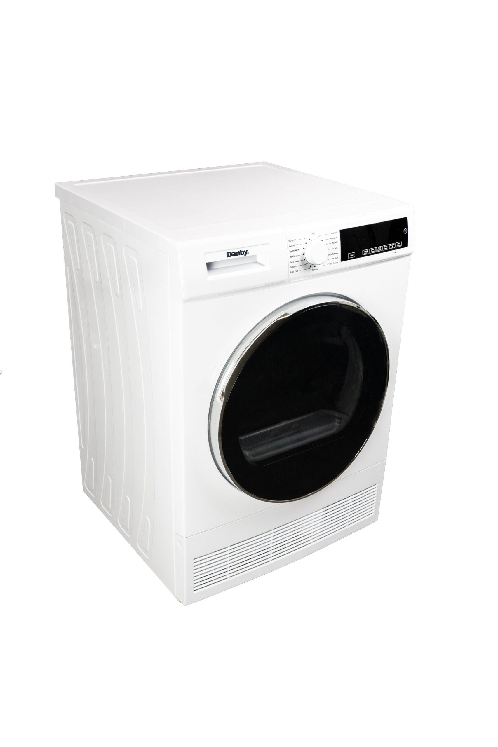 Danby DDY040D4WDB Danby 24-Inch, 4.0 Cu Ft. Compact Condensing Sensor Dryer In White With Stacking Kit