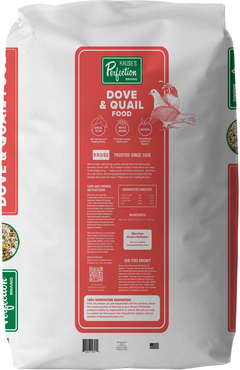 Kruse's Perfection Brand Dove and Quail Food