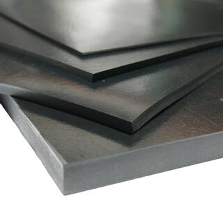 Rubber-Cal Neoprene 18 in. Thick x 36 in. Length x 12 in. Width Commercial Grade - 60A Rubber Sheet 20-101-0125-36-012