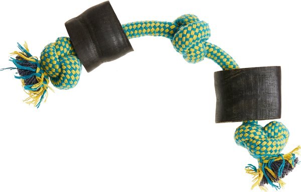 Bones and Chews Rope with Horns Dog Toy， 1 ct