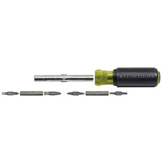 Klein Tools 11-in-1 Multi Bit Screwdriver  Nut Driver - Cushion Grip Handle 32500