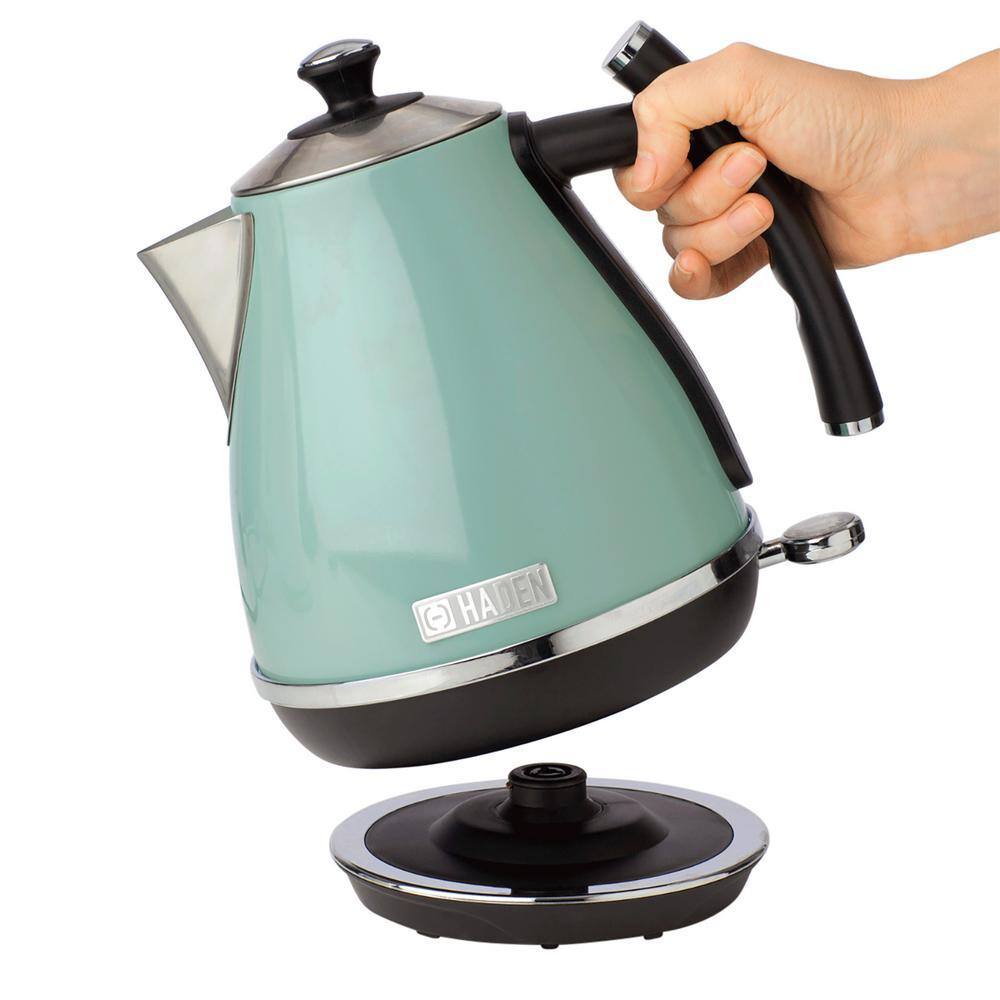 HADEN Cotswold 1.7 l 7-Cup Green Stainless Steel Electric Kettle with Auto Shut-Off and Boil-Dry Protection 75008