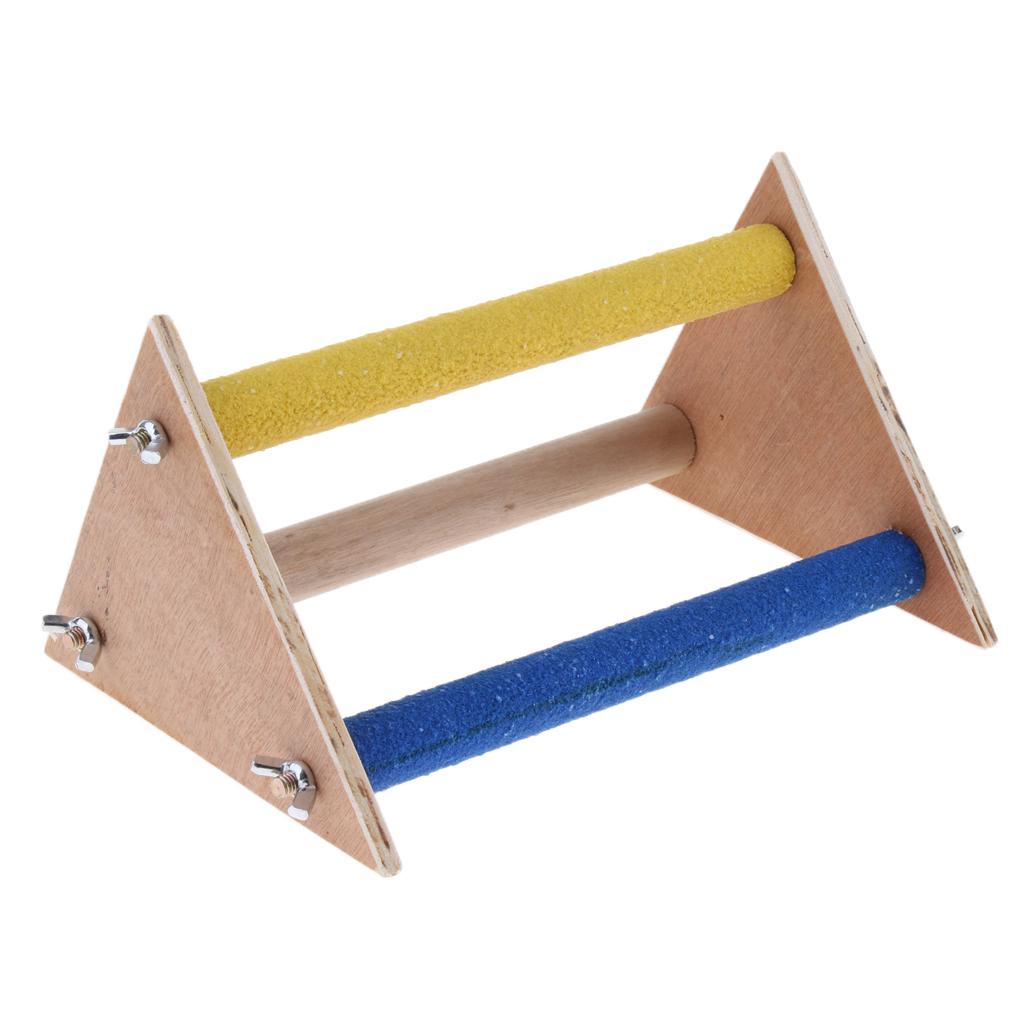 Parrot Bird Perch Table Stand Paw Grinding Chew Toy for Parakeet Finch 2