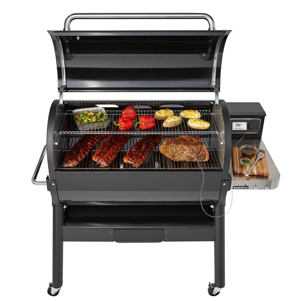 Weber SmokeFire EX6 Wood Fired Pellet Smart Grill in Black (2nd Gen) 23510201