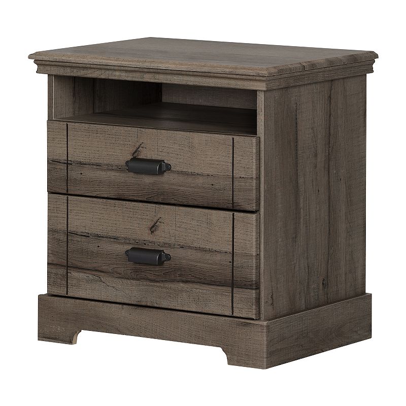 South Shore Lilak 2-Drawer Nightstand