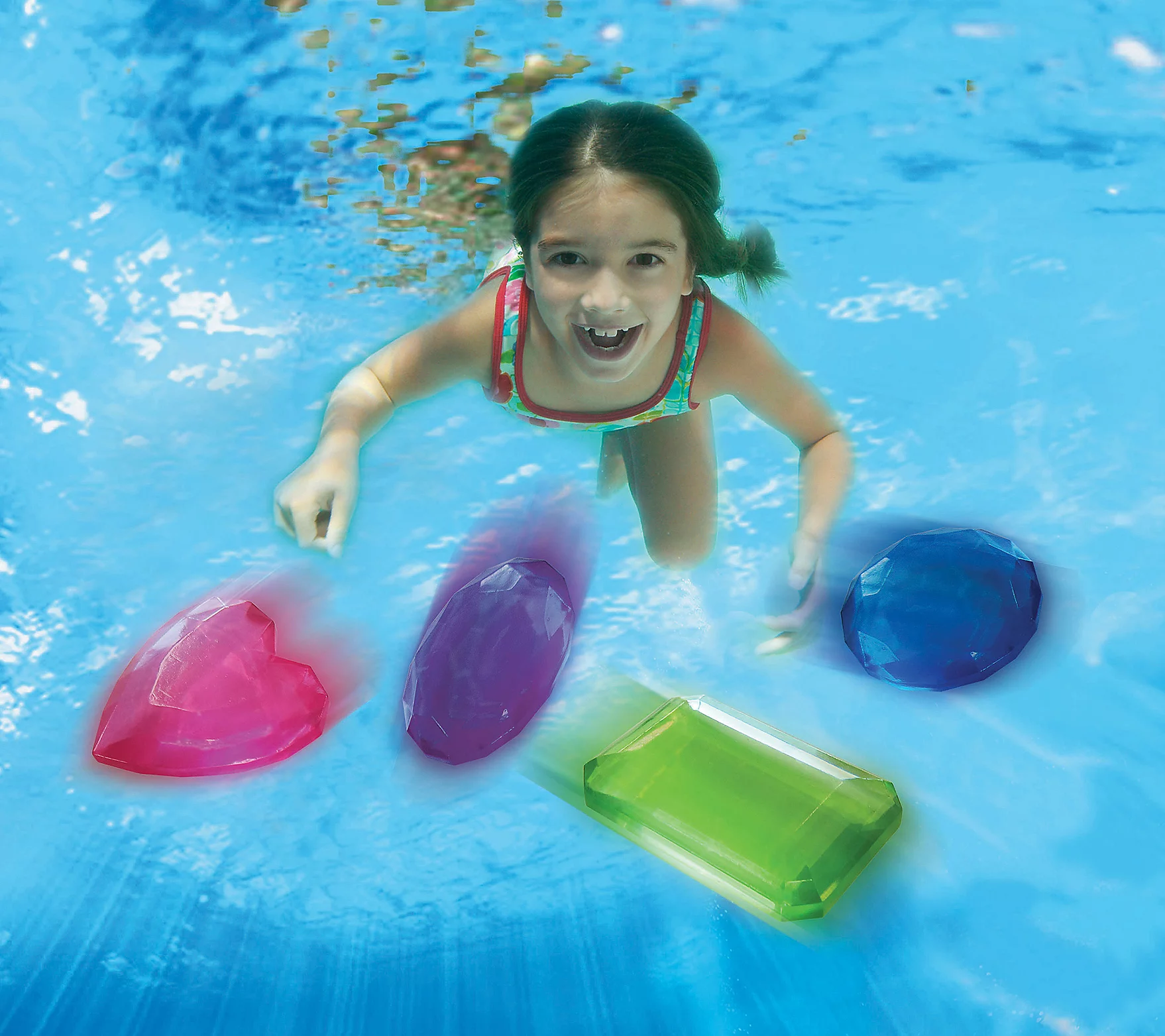 Banzai 4-Piece Water Pool Toy Dive Set - Precio us Dive Gems