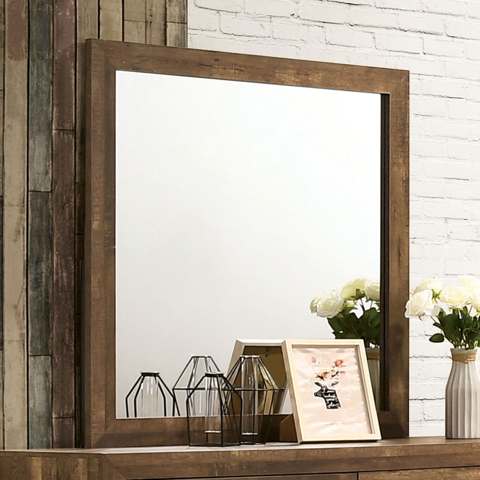 Wentworth Mirror  Light Walnut