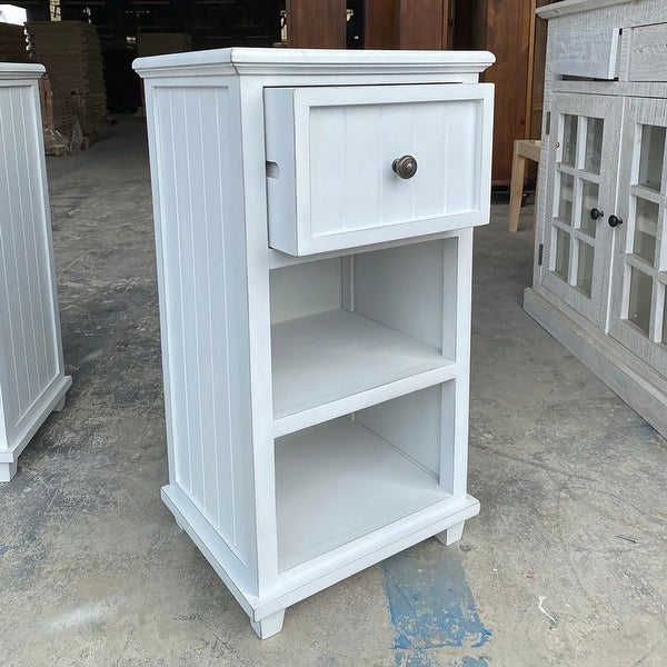 Egg Shell Drawer Side Table