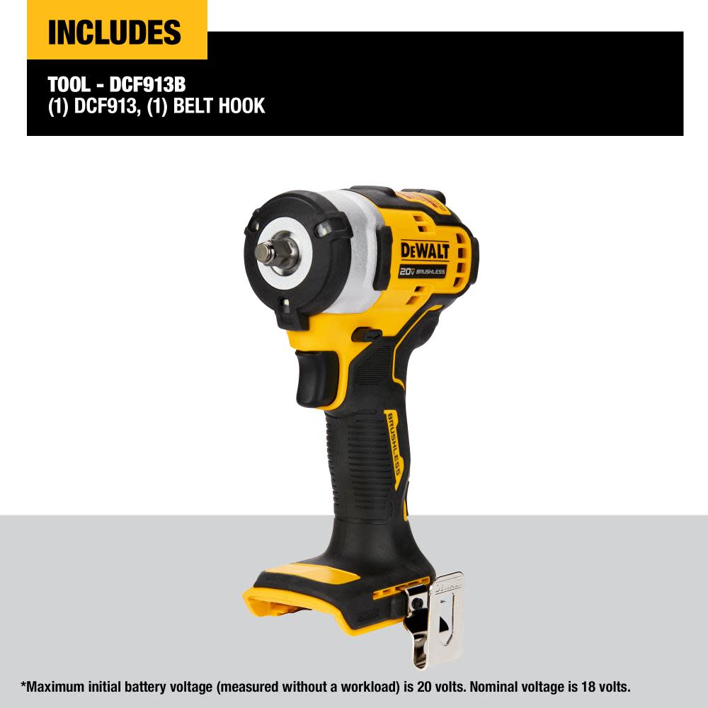 DEWALT 20V MAX 3/8 Impact Wrench Hog Ring Anvil Kit Bundle ;