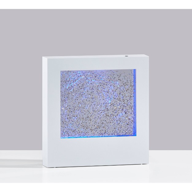 Led Glitter Light Box Silver Adesso