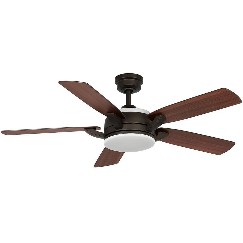 Home Decorators Collection Colemont 52 in Integrated LED Bronze Ceiling Fan with Light and Remote Control