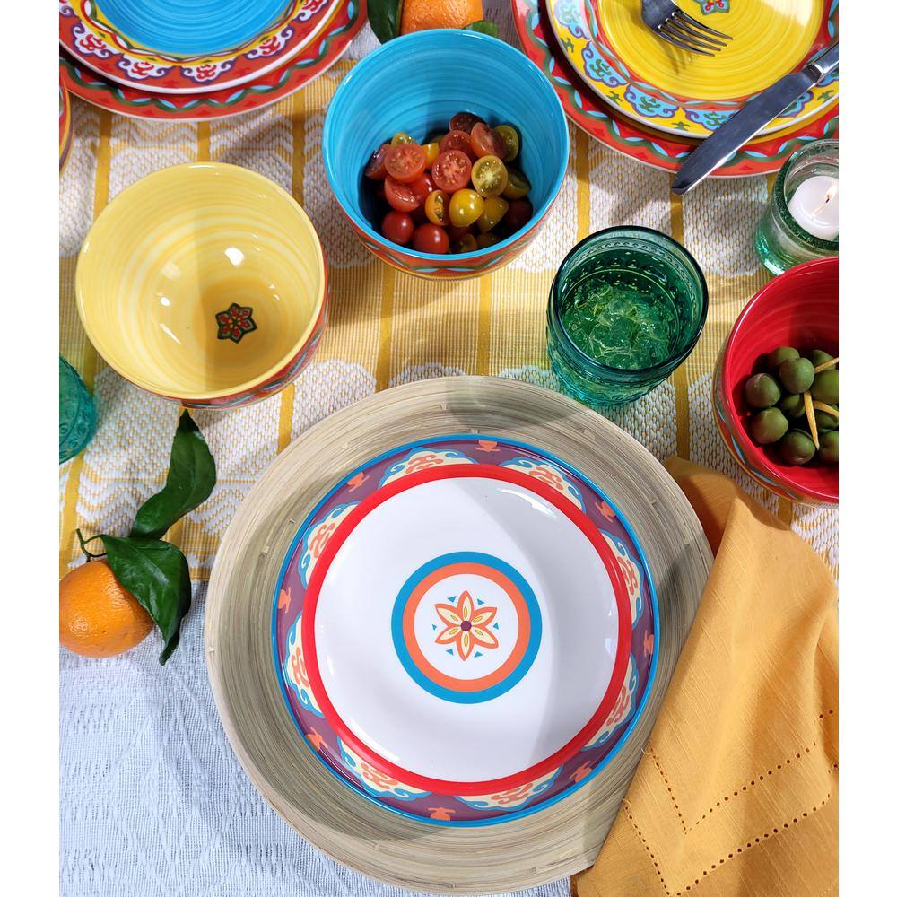 Euro Ceramica Galicia 4-Piece Pasta Bowl Set GAL-1001-5