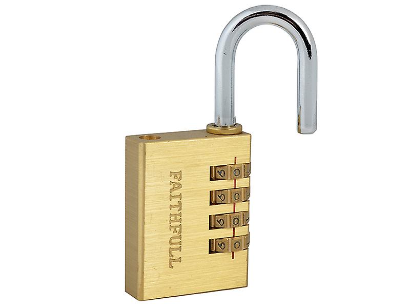 Faithfull Brass Combination Padlock 38mm FAIPLB38COM