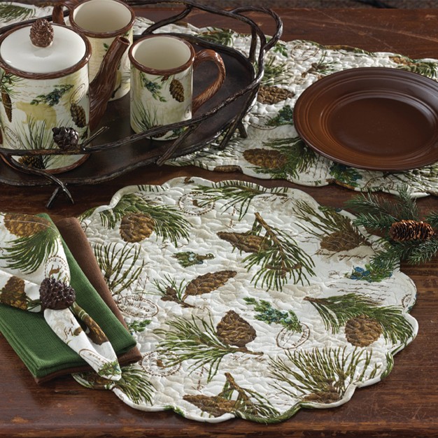 Park Designs Walk In The Woods Round Placemat Set